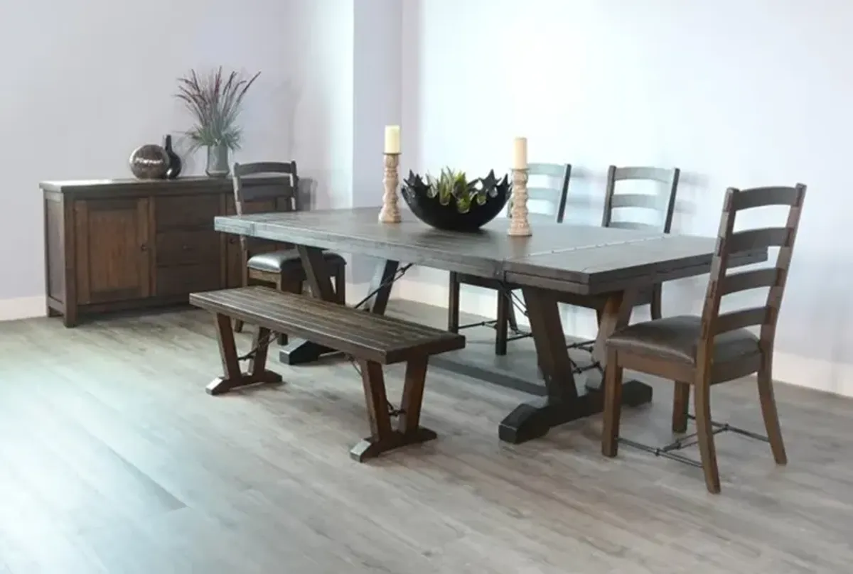 Homestead Dark Brown 6 Piece Dining Set