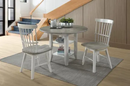 Newark 3 Piece Dining Room Set with Swivel Chairs