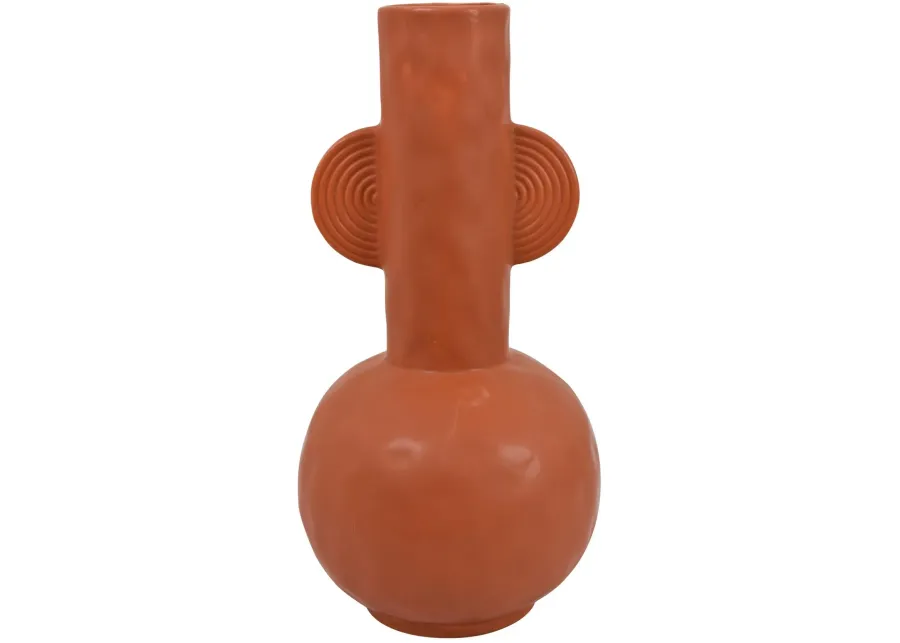 Rust Red 11.75 Inch Vase