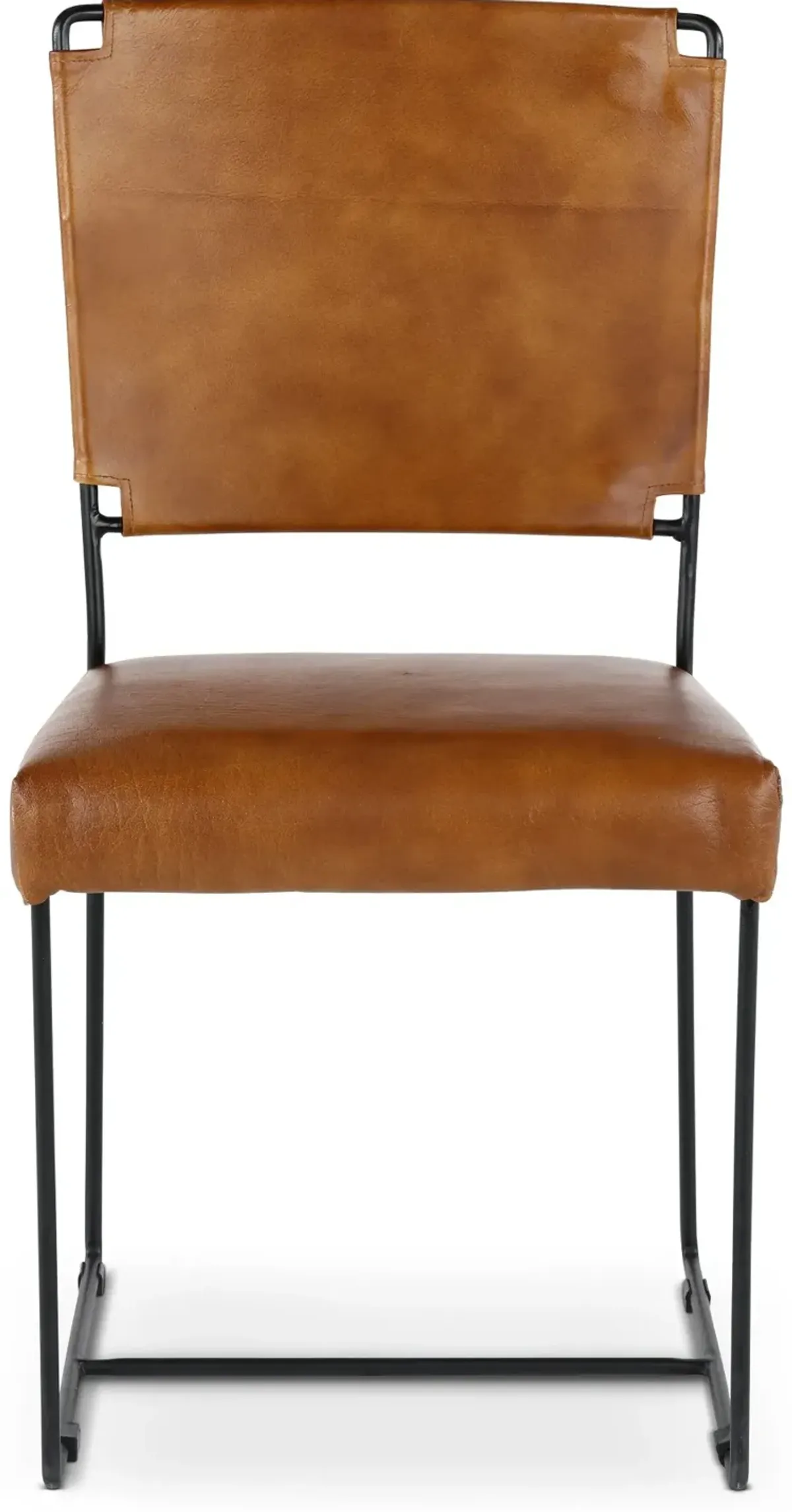 Toluca Brown Leather Dining Chair