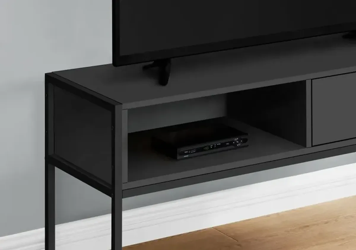 Industrial 48 Inch Black TV Stand