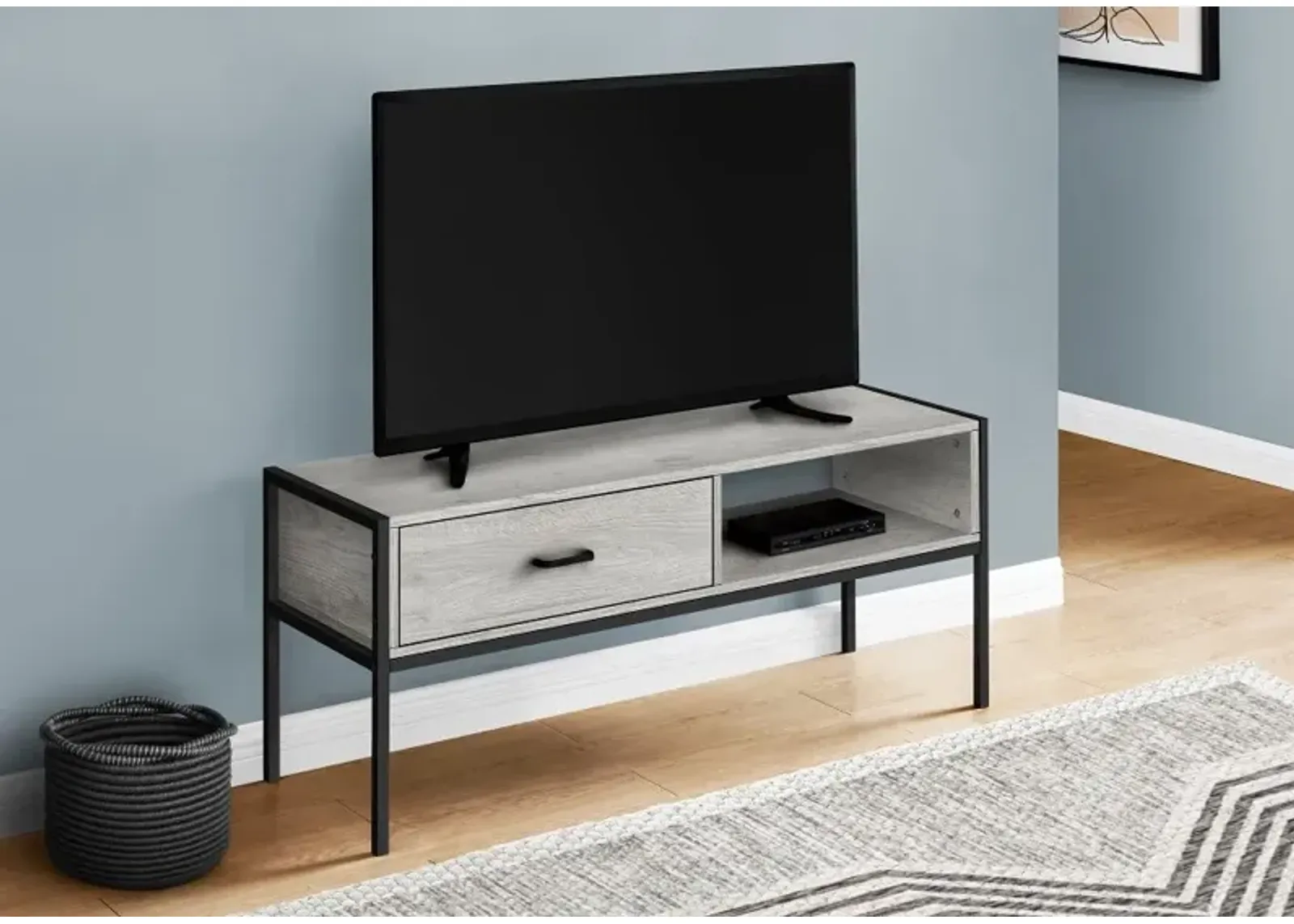 Industrial 48 Inch Grey TV Stand