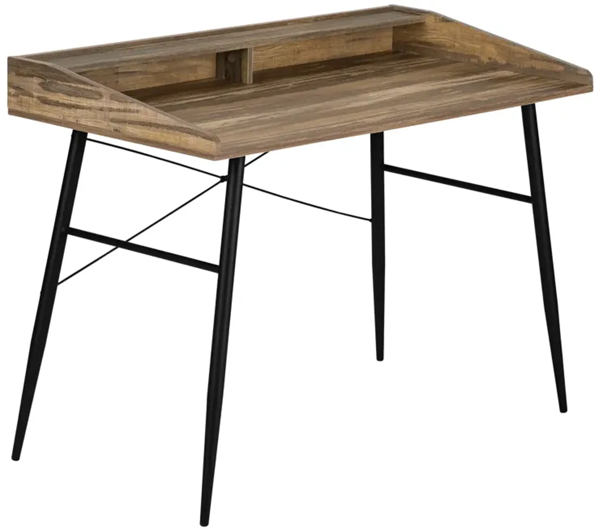 Mid-Century Modern 48 Inch Brown Computer Desk | Furniture.com