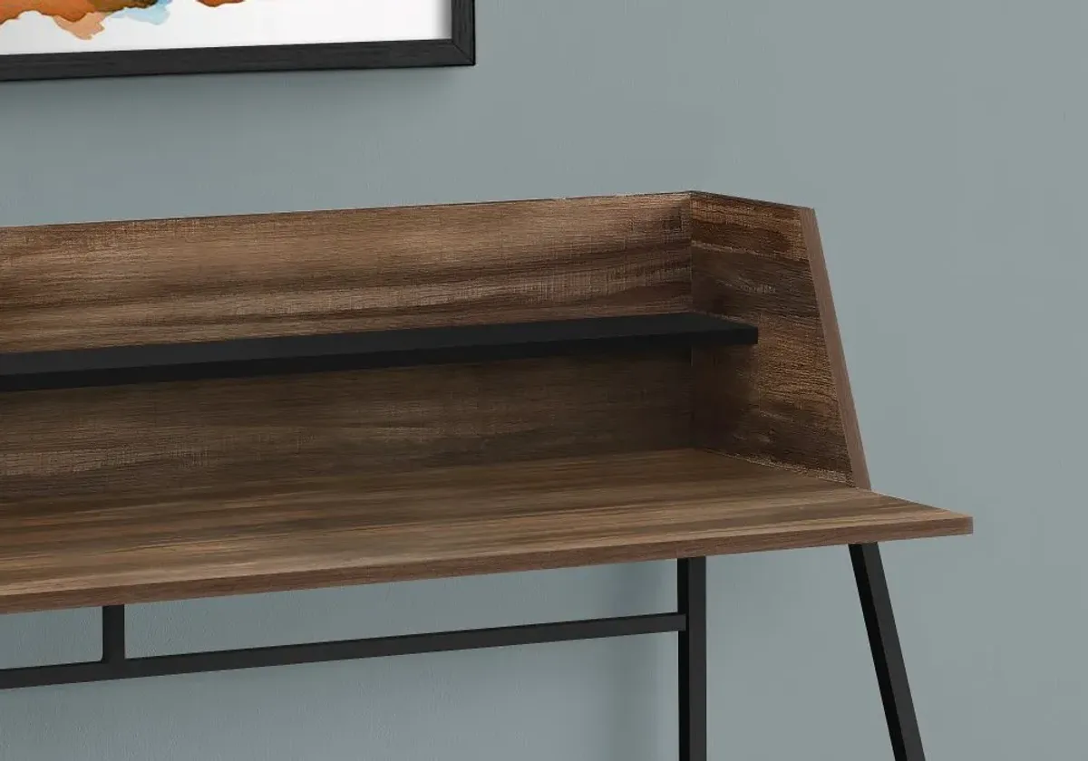 Mid-Century Modern Reclaimed Wood Computer Desk