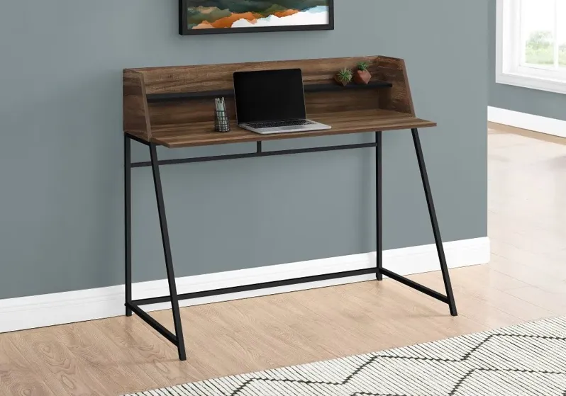 Mid-Century Modern 48" Reclaimed Wood Computer Desk