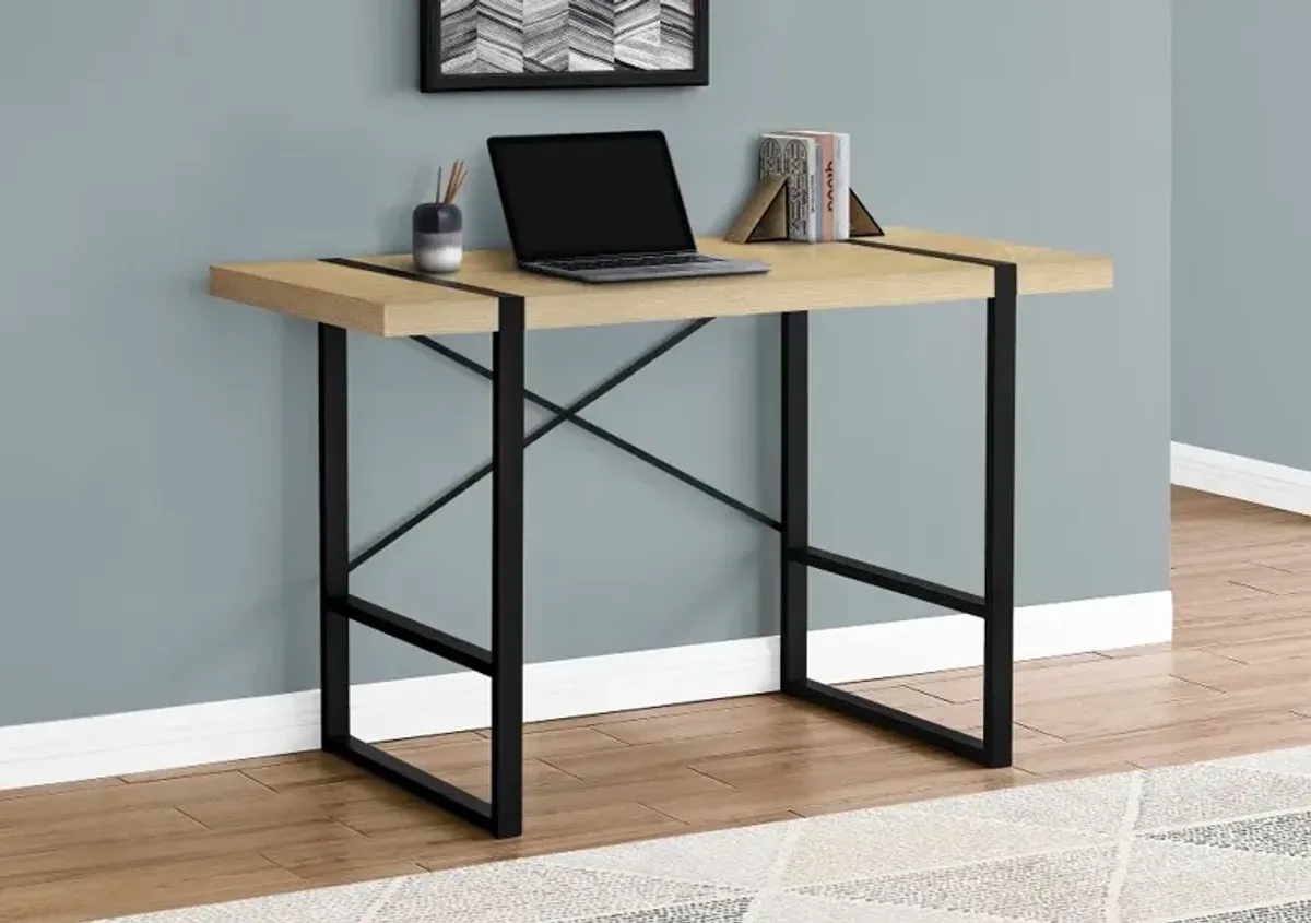 Industrial 48 Inch Natural Computer Desk