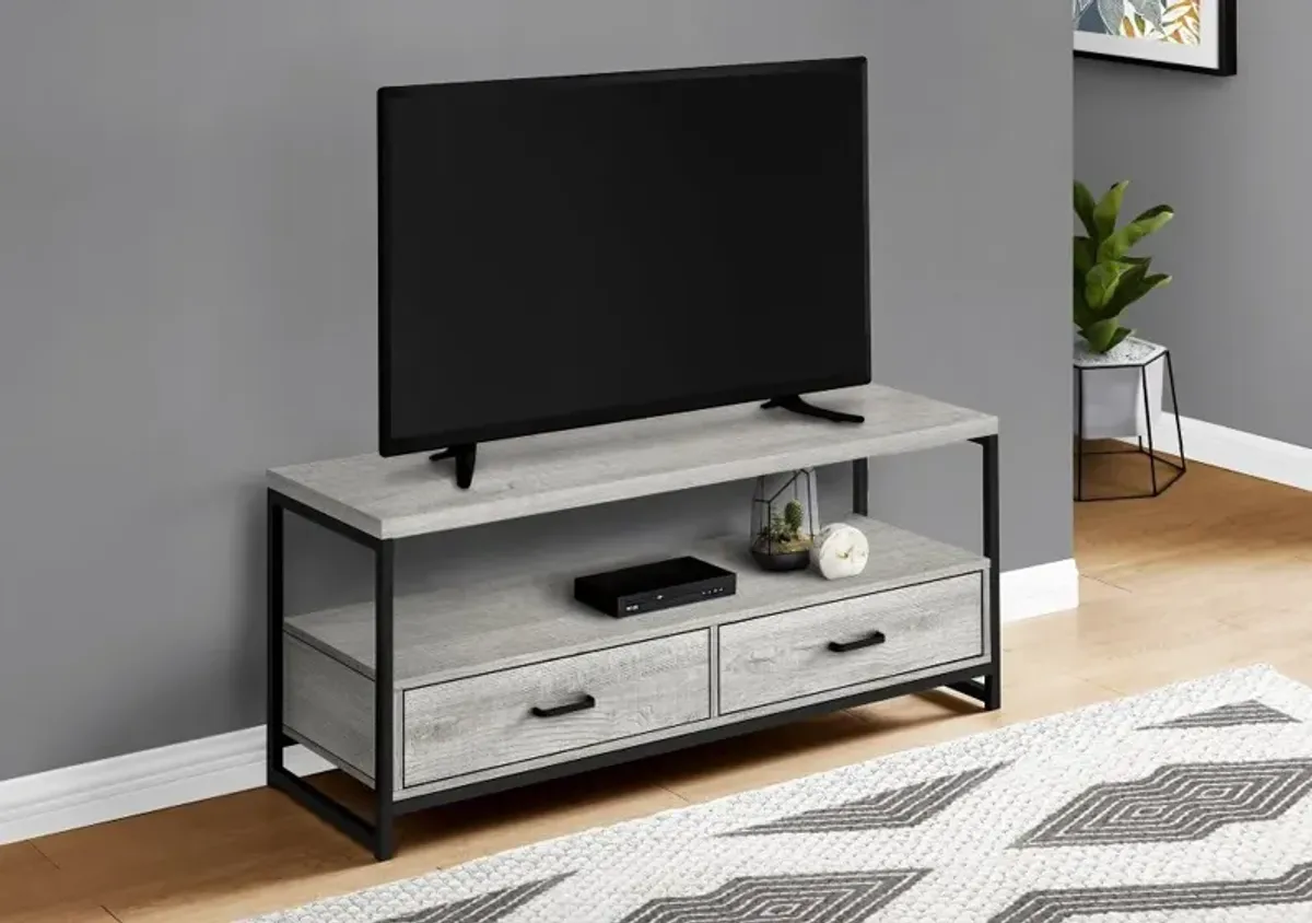 Contemporary 48 Inch Grey TV Stand