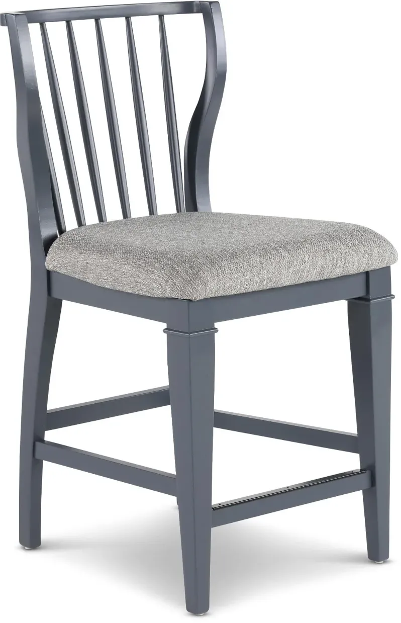 Vista Azul Graphite Gray Counter Height Stool