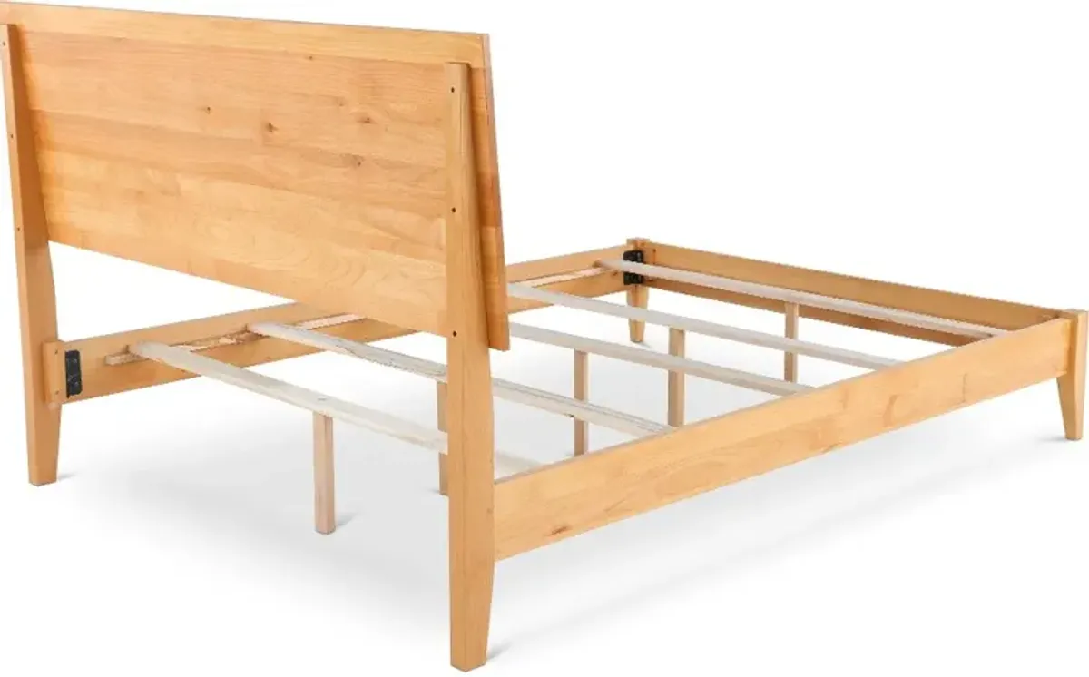 2 West Natural Queen Platform Bed