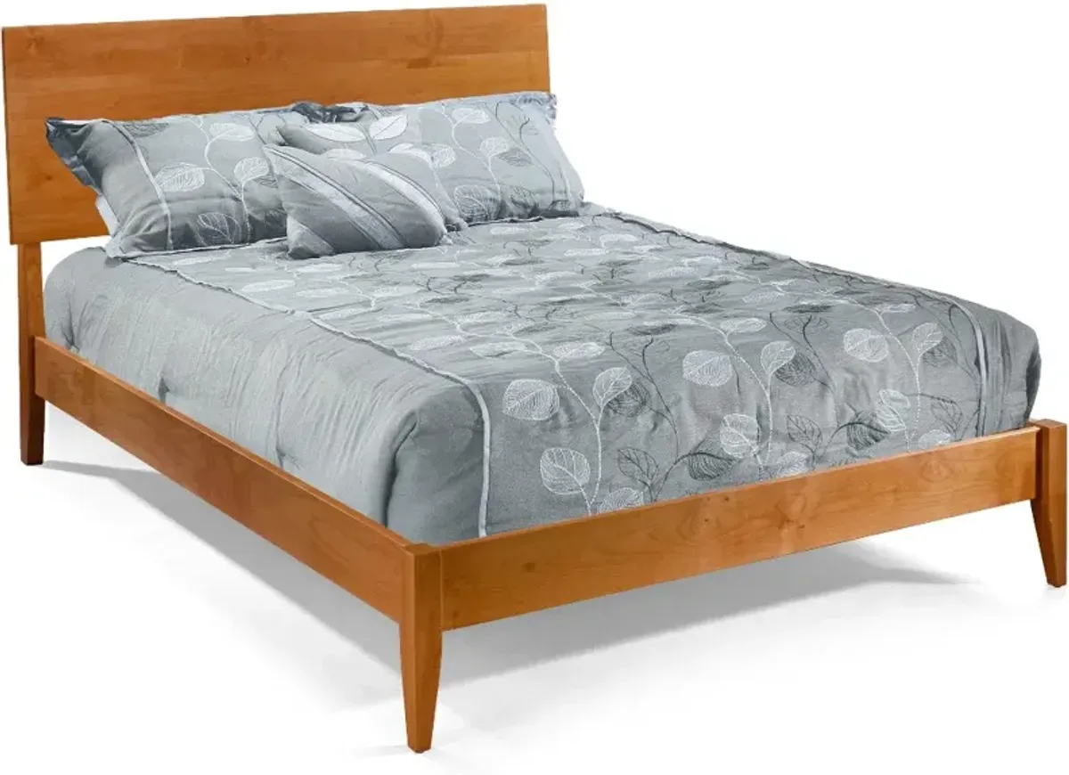 2 West Natural Queen Platform Bed