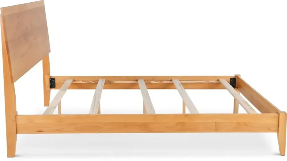 2 West Natural King Platform Bed