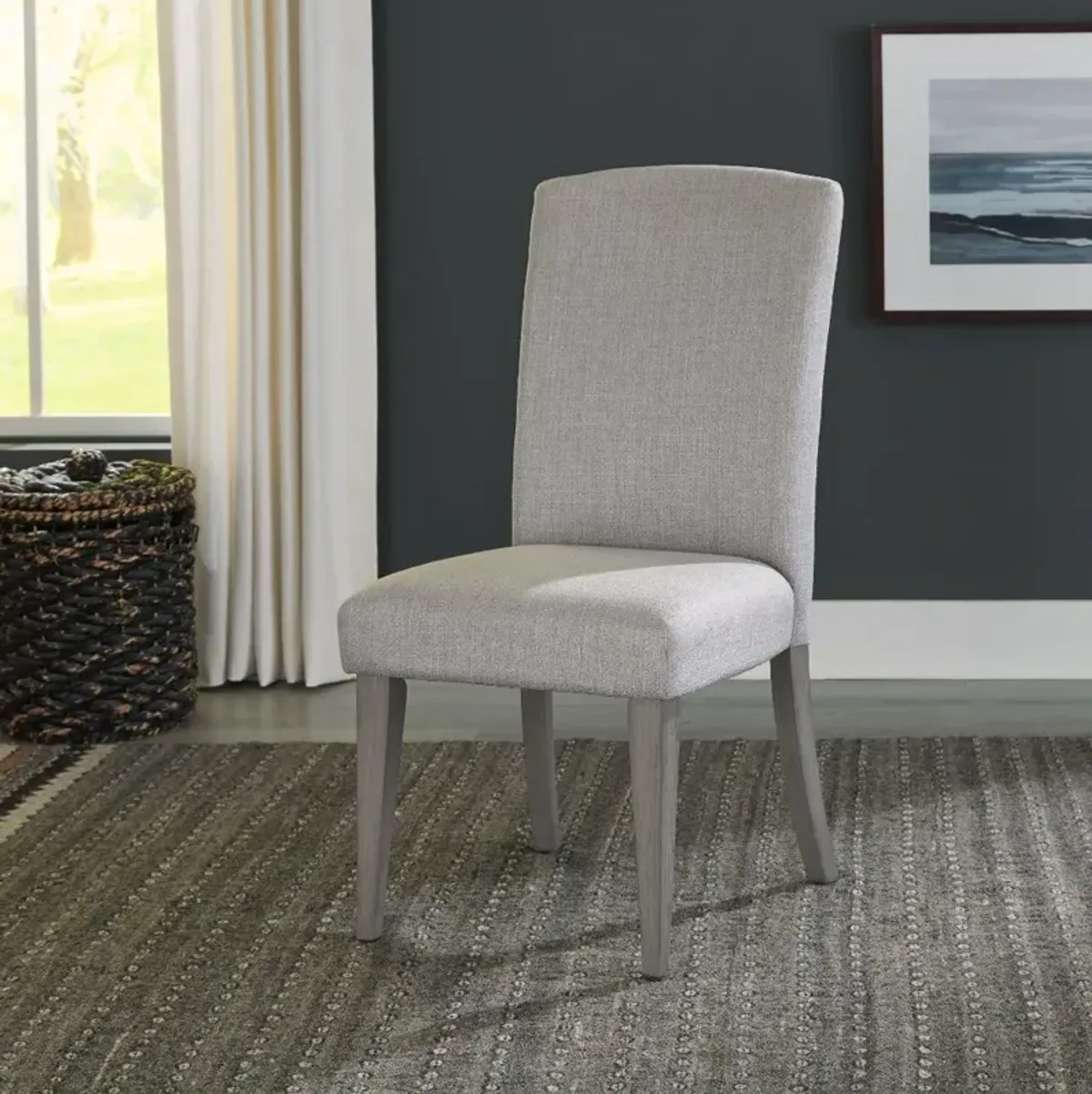 Palmetto Heights Gray Upholstered Dining Chair