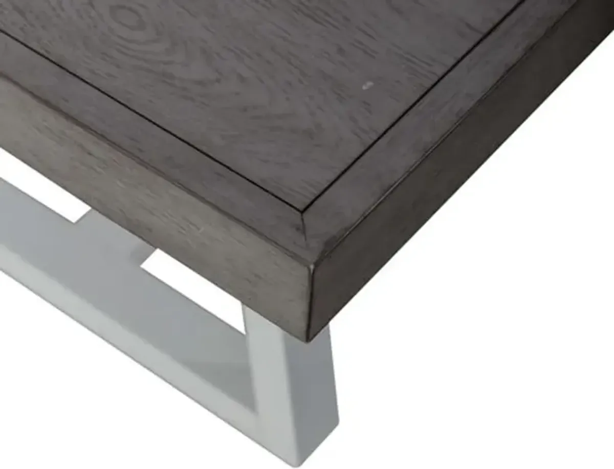 Palmetto Heights Gray and White Dining Table