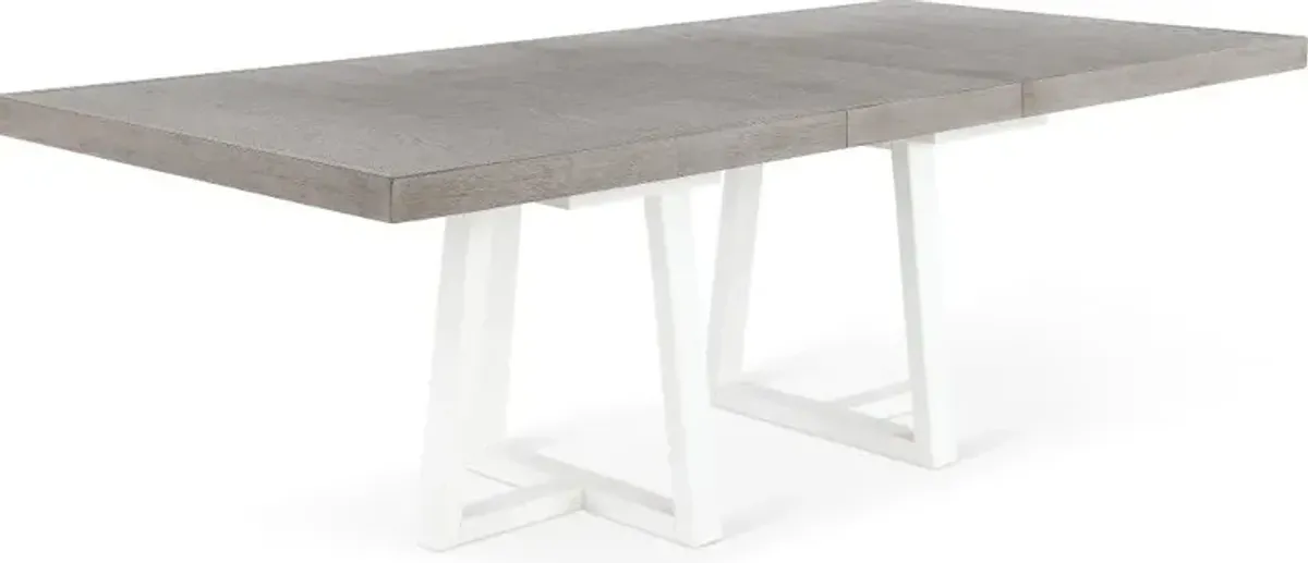 Palmetto Heights Gray and White Dining Table