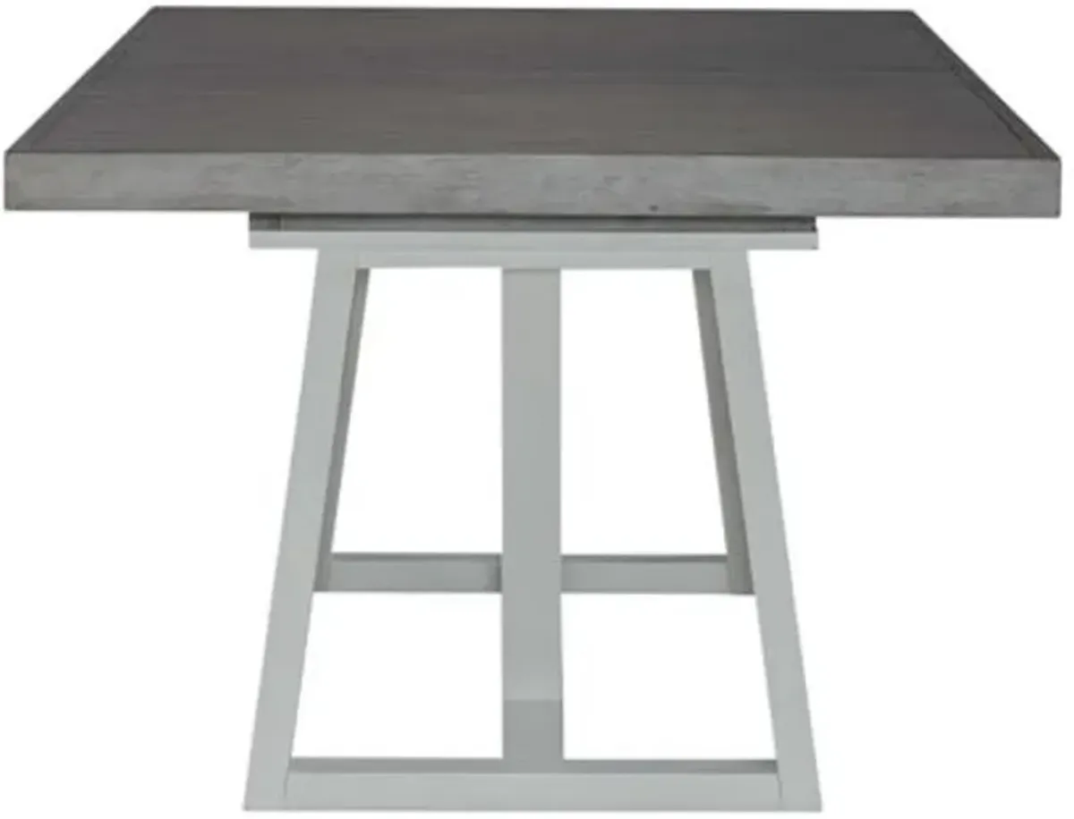 Palmetto Heights Gray and White Dining Table