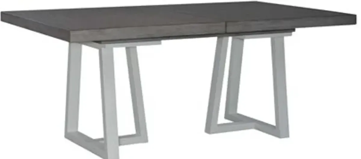 Palmetto Heights Gray and White Dining Table