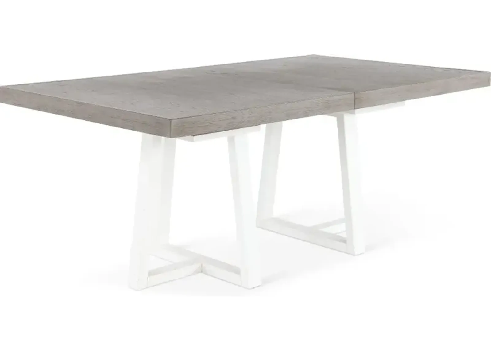 Palmetto Heights Gray and White Dining Table