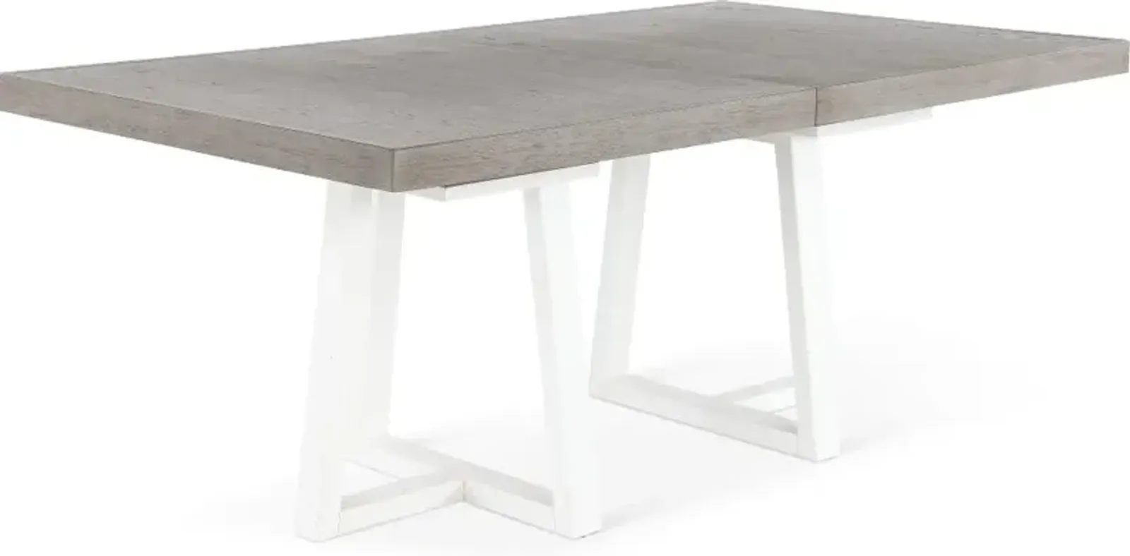 Palmetto Heights Gray and White Dining Table