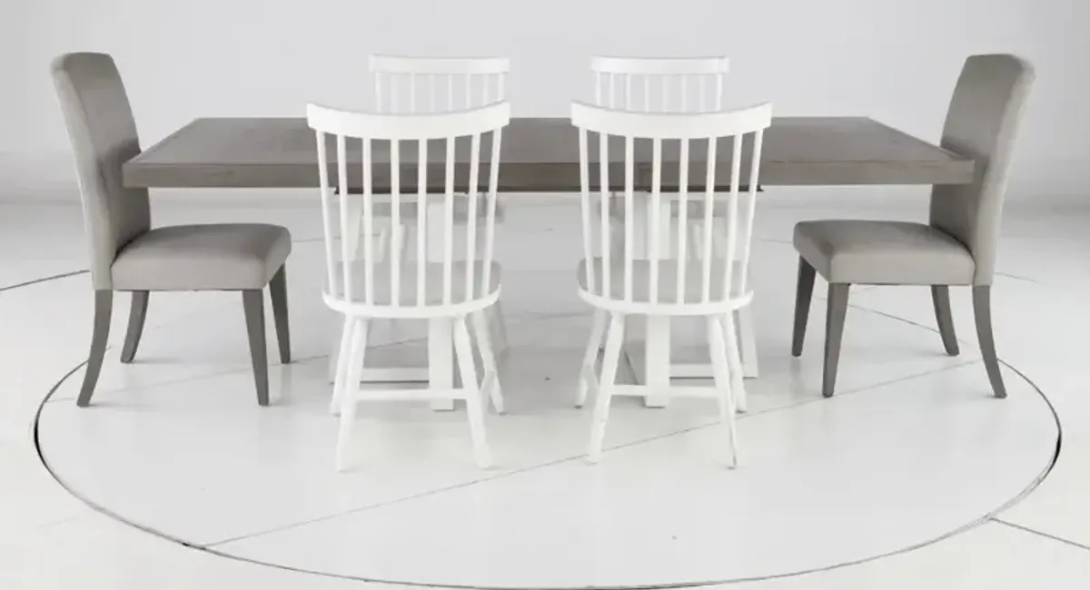 Palmetto Heights White and Gray 7 Piece Dining Set