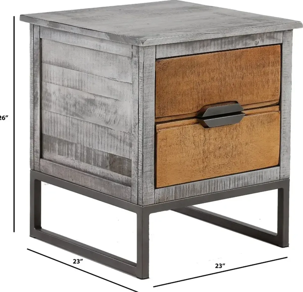 Mita Natural Mango End Table