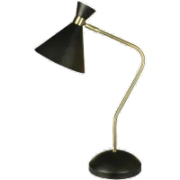 Antique Brass/Black Table Lamp
