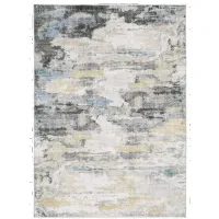 Malibu 2 x 3 Gray Abstract Washable Area Rug