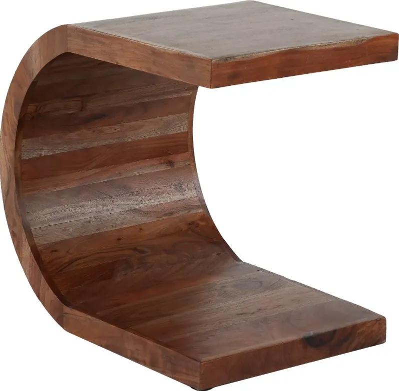 Ellipse Brown End Table