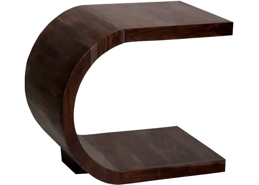 Ellipse Brown End Table