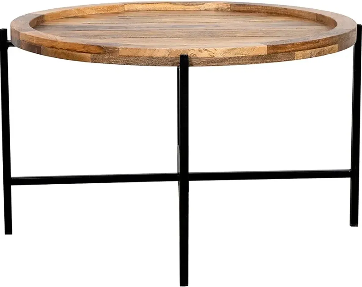 Camden Natural and Black Coffee Table