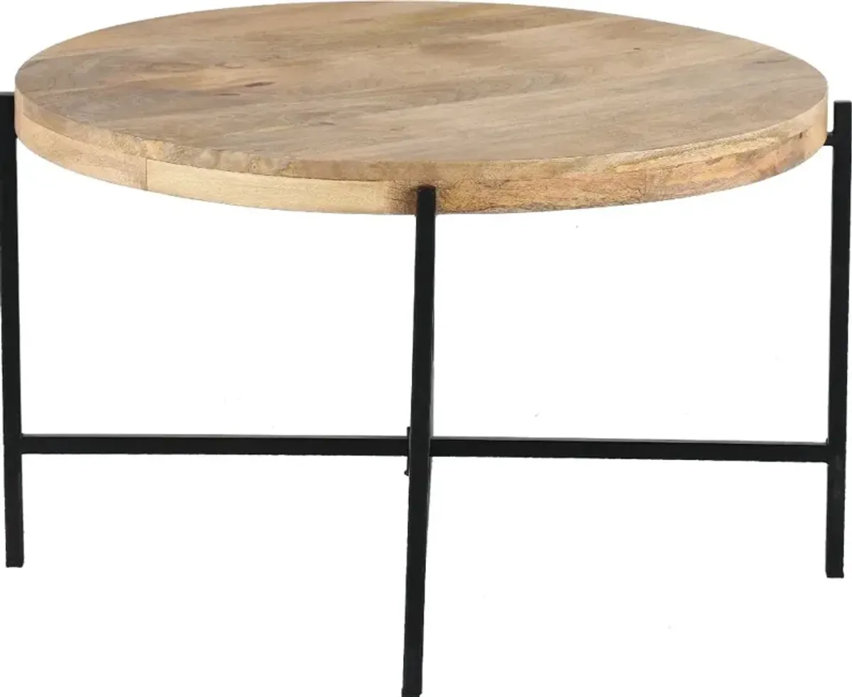 Camden Natural and Black Coffee Table