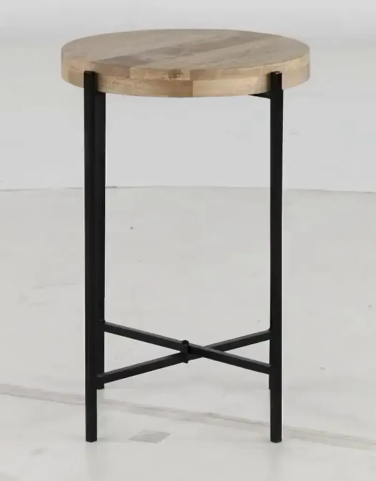 Camden Natural and Black End Table