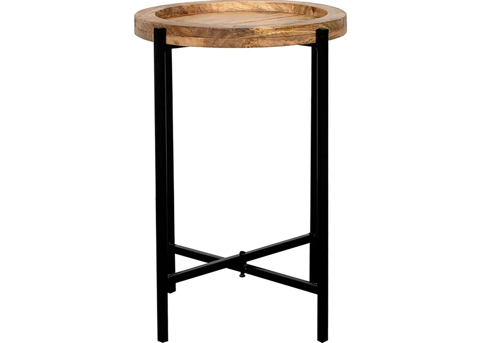 Camden Natural and Black End Table