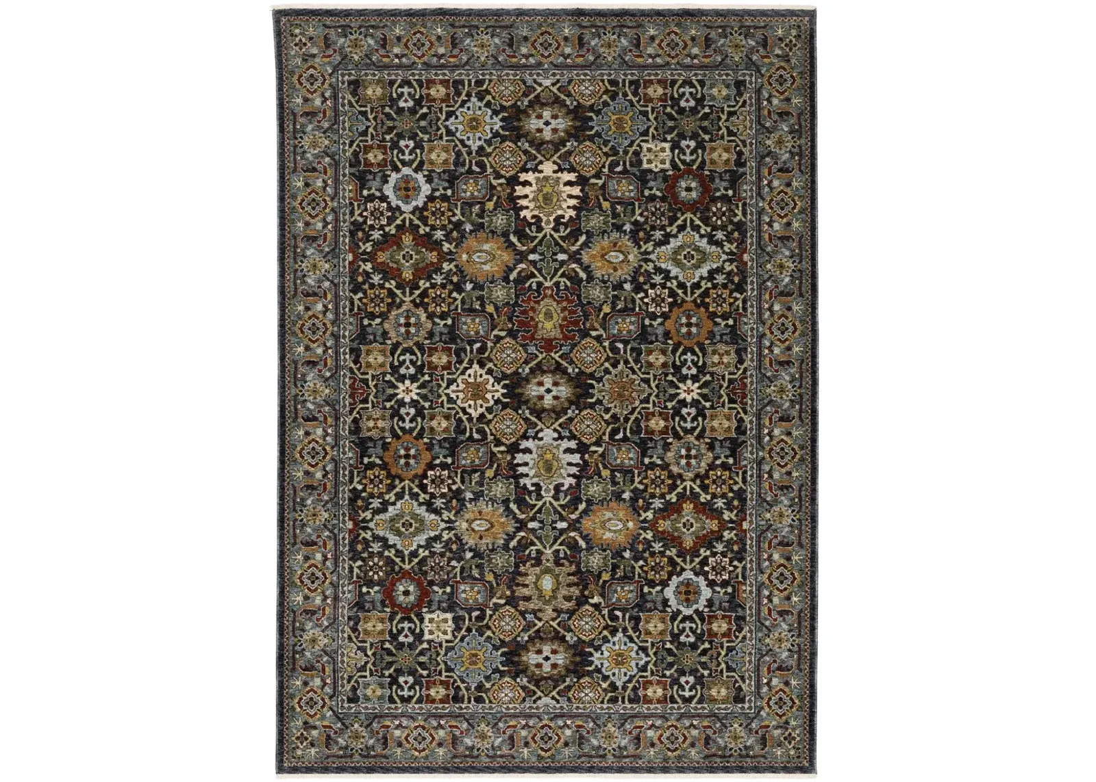 Aberdeen 5 x 8 Traditional Blue Area Rug