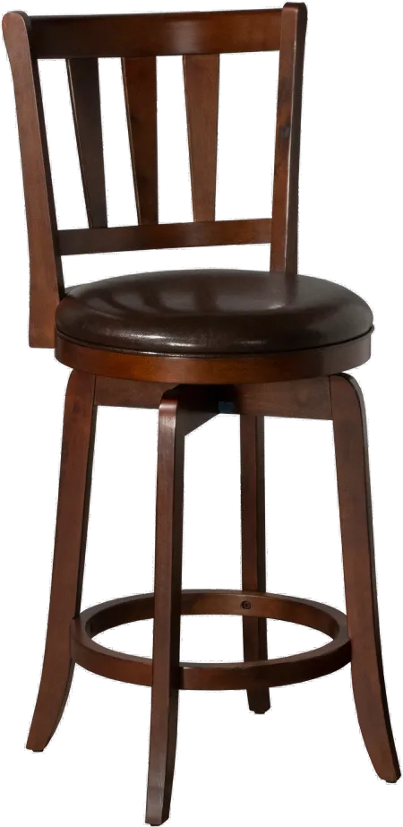 Presque Isle Traditional Cherry Swivel Counter Height Stool