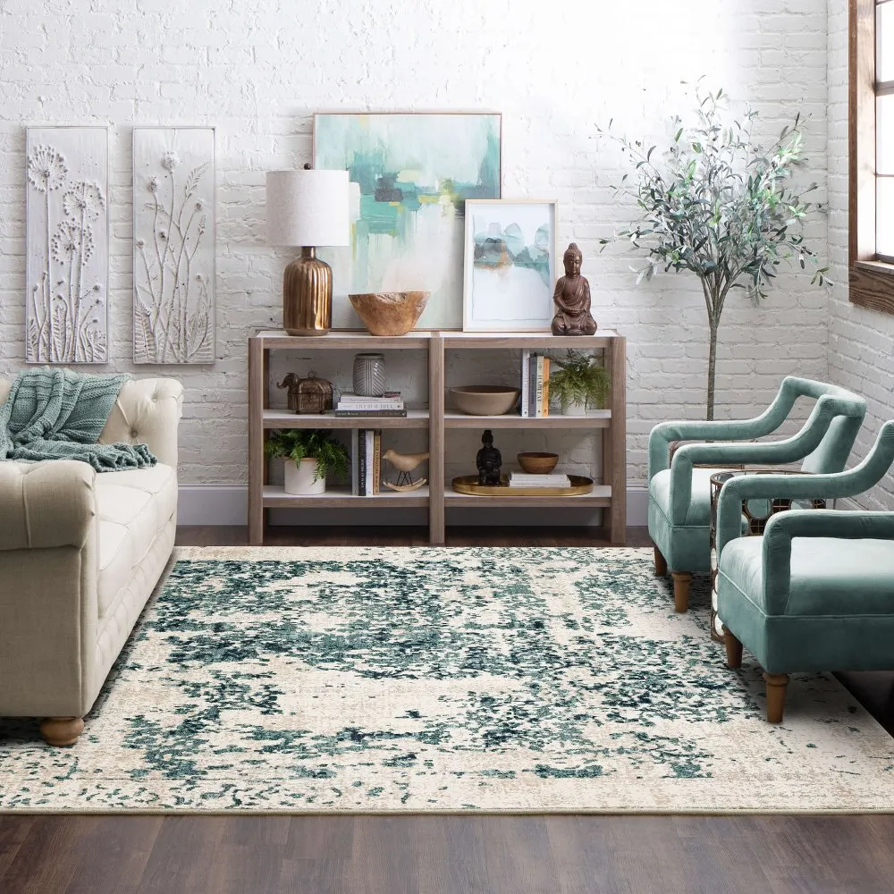 Soiree 8 x 11 Mallard Green Area Rug