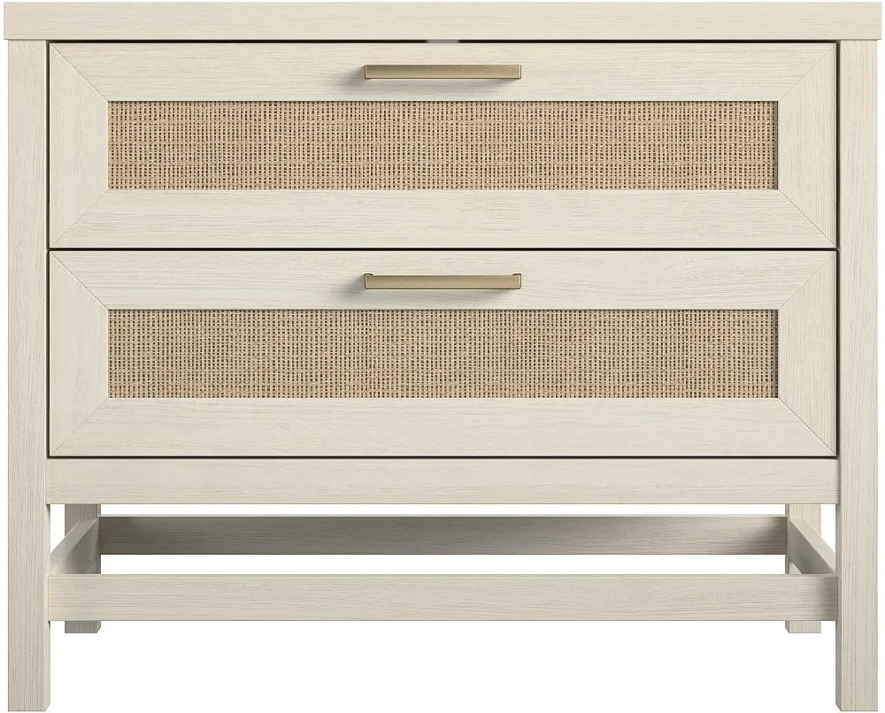 Lennon Ivory Oak Two Drawer Nightstand