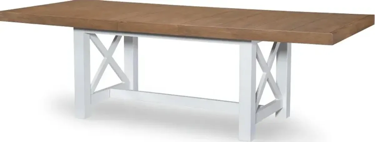 Franklin Oak and White Dining Table