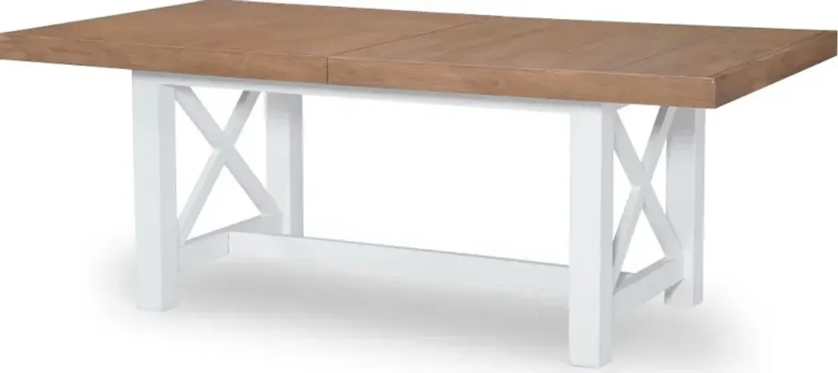 Franklin Oak and White Dining Table