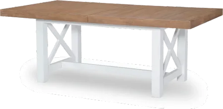 Franklin Oak and White Dining Table