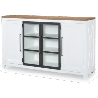 Franklin Oak and White Dining Credenza