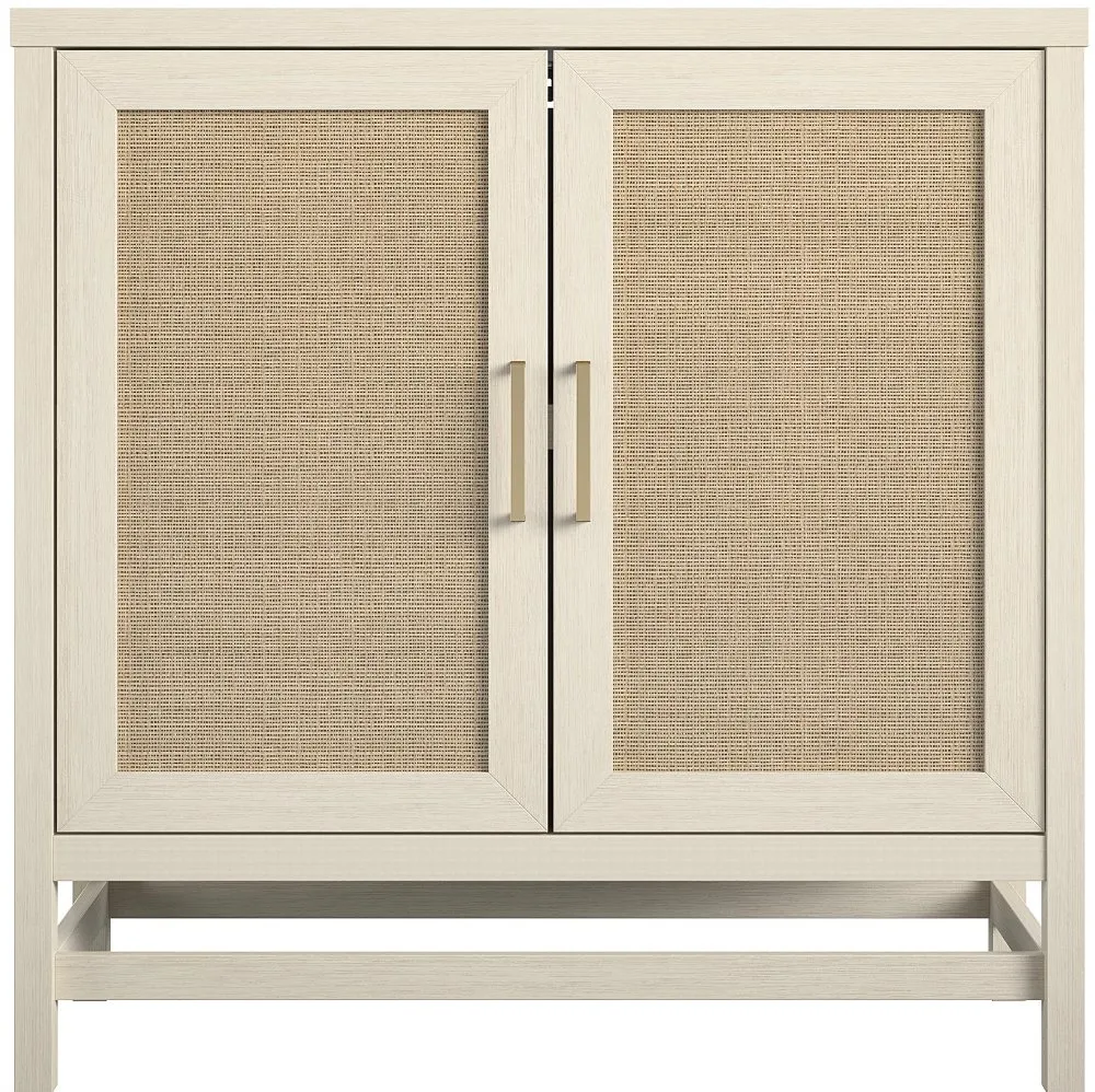 Lennon Ivory Oak Two Door Storage Cabinet