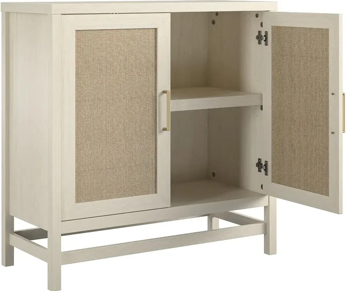 Lennon Ivory Oak Two Door Storage Cabinet