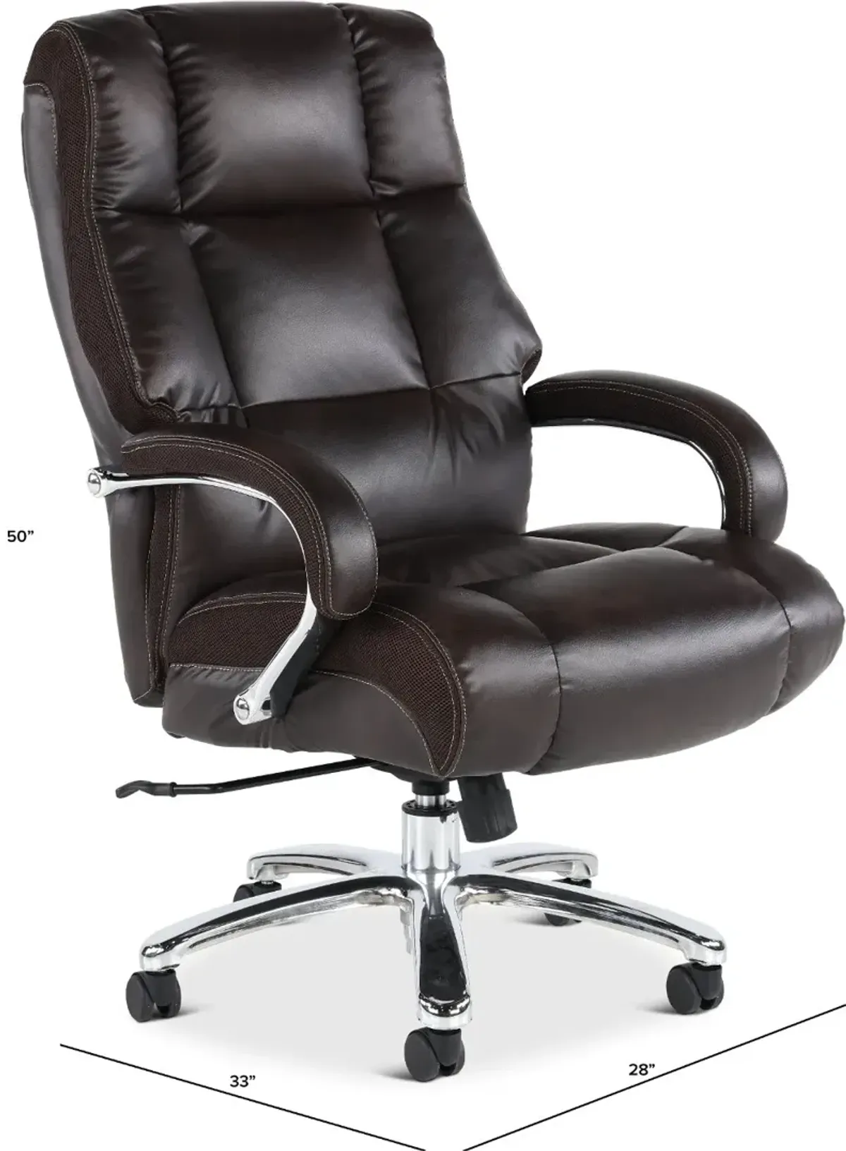 Porter Heavy Duty Brown Desk Chair