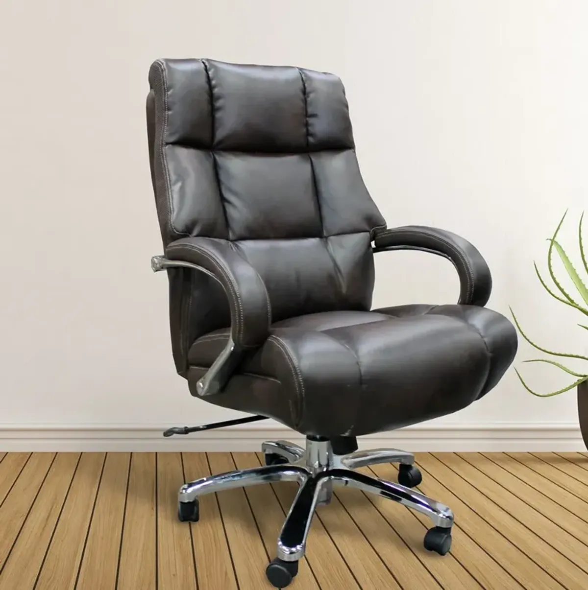 Porter Heavy Duty Brown Desk Chair