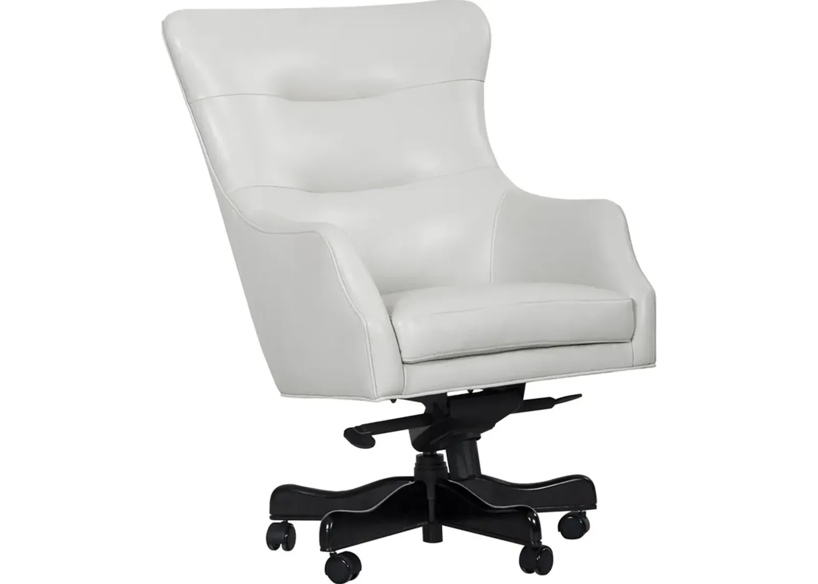 Porter Alabaster White Leather Desk Chair