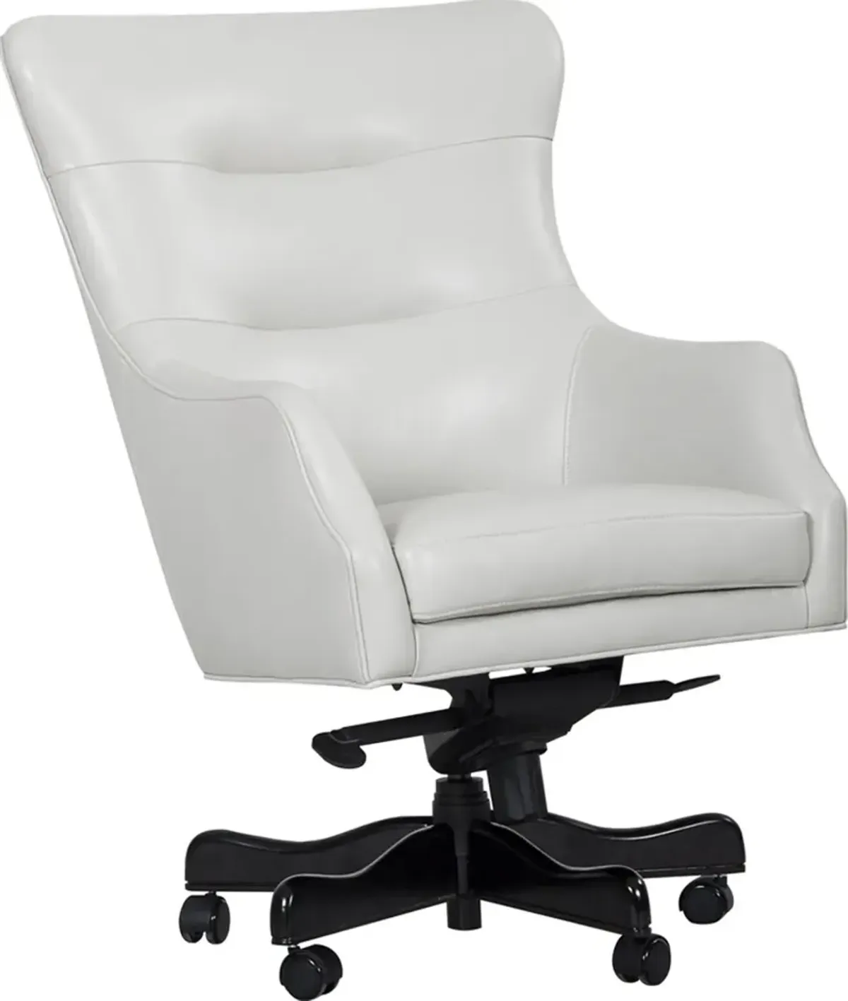 Porter Alabaster White Leather Desk Chair