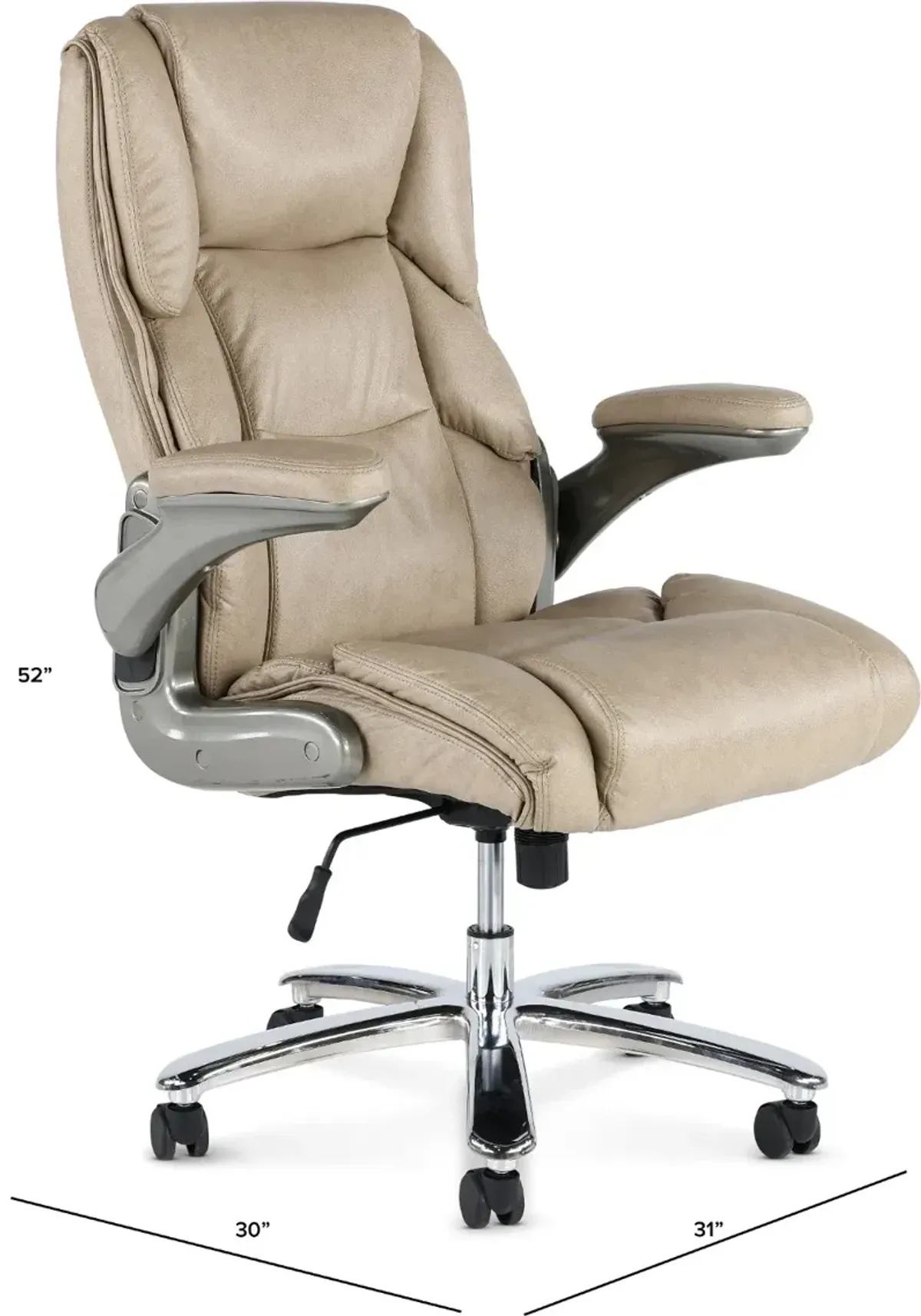 Warren Heavy Duty Beige Desk Chair