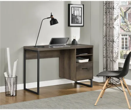Candon Contemporary Medium Brown Computer Desk