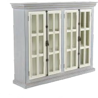 Florence Gray Two Tone Curio Cabinet