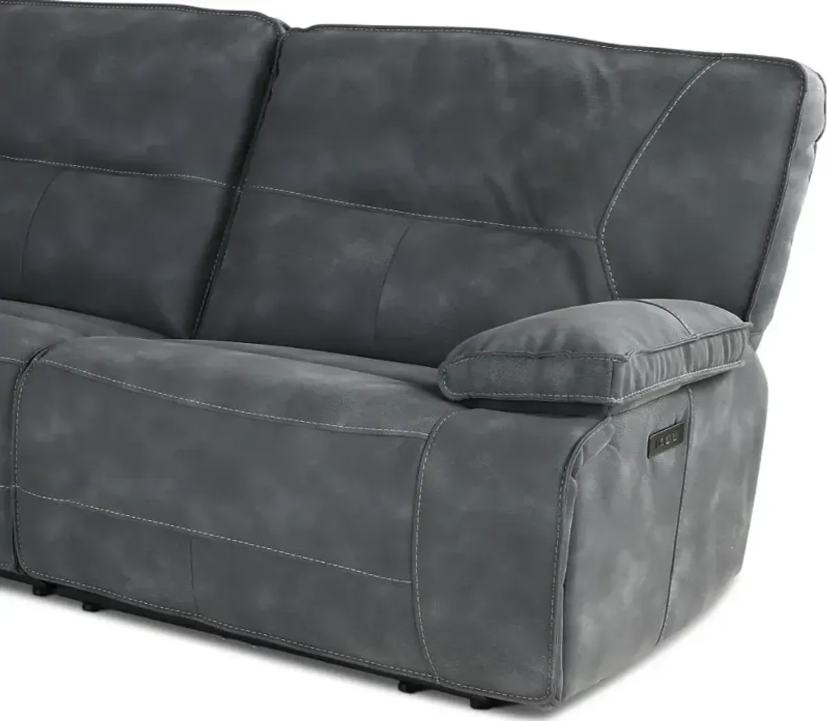 Spartacus Cobalt 5 Piece Power Reclining Sectional